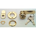 Prime-Line Prime Line Products .88in. Brass Drawer & Cabinet Lock  U9944 U9944
